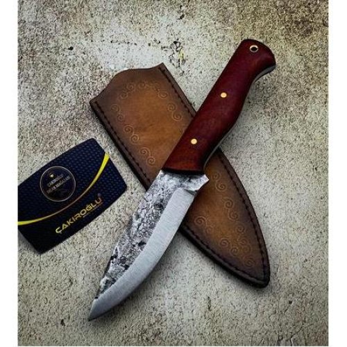 El Yapımı Dövme Çelik Bushcraft Av Kamp Bıçağı Kod:0673-02 - Çakıroğlu