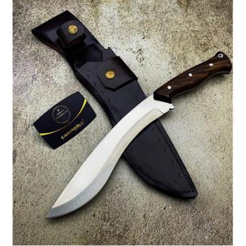 El Yapımı Yerli Üretim Kök Ceviz Kabzeli Kukri Kod:ckr356 - Çakıroğlu