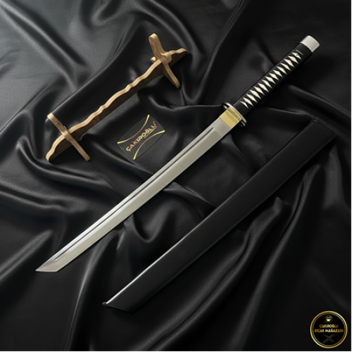 El Yapımı Ve El İşçiliği Tamamen Özel Üretim Orijinal Kın’lı 60 Cm Katana Kod:ckr455-02 - Çakıroğlu