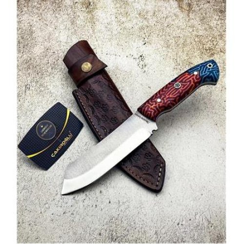 El Yapımı N690 Böhler Çelik G.carta (cigarta) Kabzeli Tanto Model Avcı Av Kamp Bıçağı Kod:ckr233-07 - Çakıroğlu
