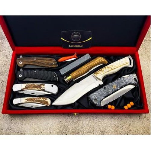 El Yapımı Yerli Üretim Ve Tamamen Özel Dizayn Edilmiş N690 Böhler Full Dolu Set Kod:ckr530 - Çakıroğlu