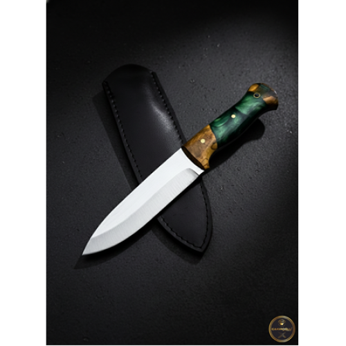 El Yapımı Yerli Üretim Epoksi Hibrit Kabzeli Bushcraft Avcı Av Kamp Bıçağı Kod:ckr503-04 - Çakıroğlu