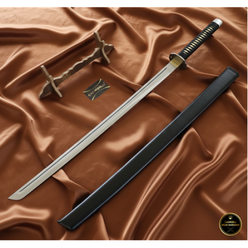 100 Cm El Yapımı Orijinal Üst Düzey Özel Üretim Deri Kın’lı Katana Ckr455-12 - Çakıroğlu