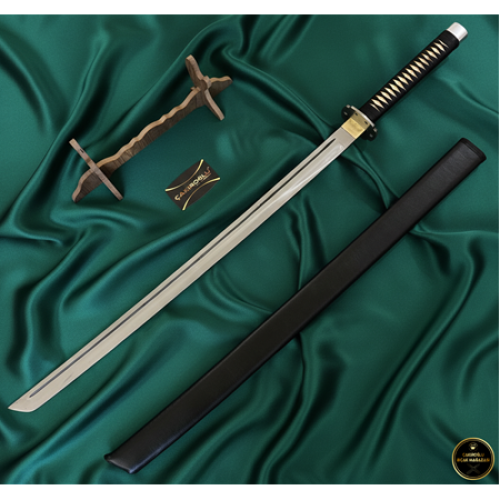 110 Cm El Yapımı Orijinal Üst Düzey Özel Üretim Deri Kın’lı Katana Ckr455-14 - Çakıroğlu